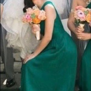 J.Crew Silk Chiffon One Shoulder Kylie Gown (00)